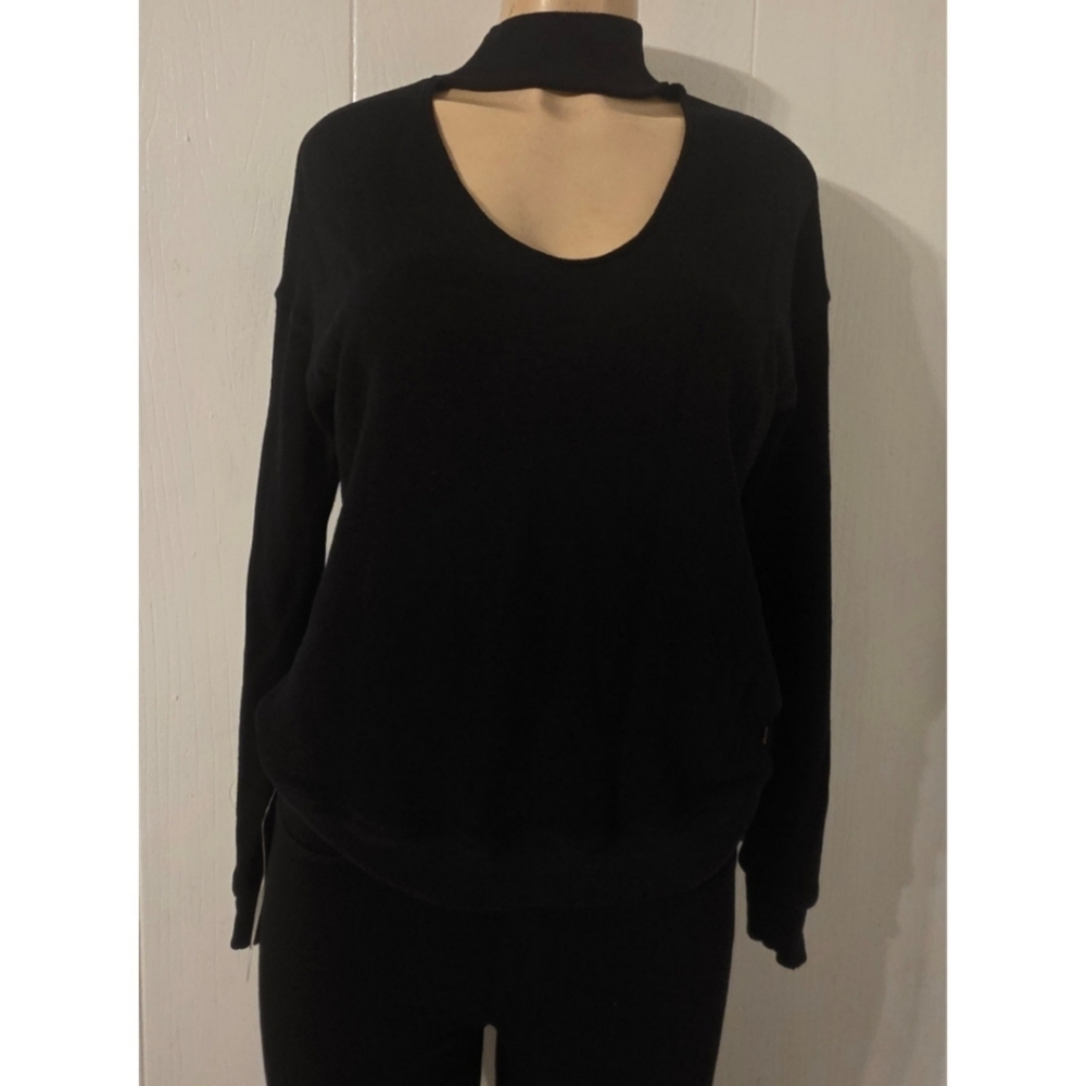 n:PHILANTHROPY Black Cutout Sweater